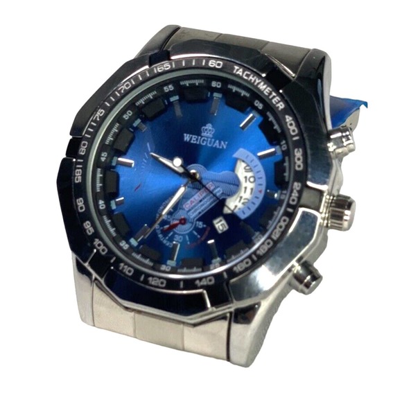 Mens Watch Water Resistant Business Casual Work Wrist Stainless Time Piece - Picture 3 of 9